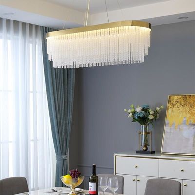 Modern Entryway Chandelier K9 Luxury Ceiling Lights Glass Shade Pendant Light Rustproof