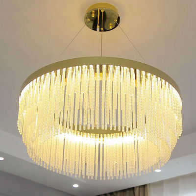 Modern Entryway Chandelier K9 Luxury Ceiling Lights Glass Shade Pendant Light Rustproof