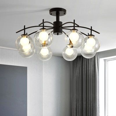 Simple Style G9 Glass Ball Pendant Chandelier Living Room Modern Rustproof