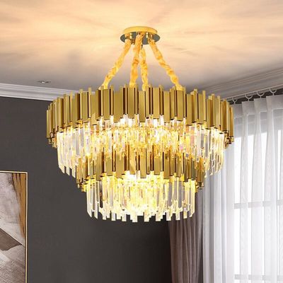 Wedding Decor Living Room Round Ceiling Chandelier Crystal Luster CCC ISO9001