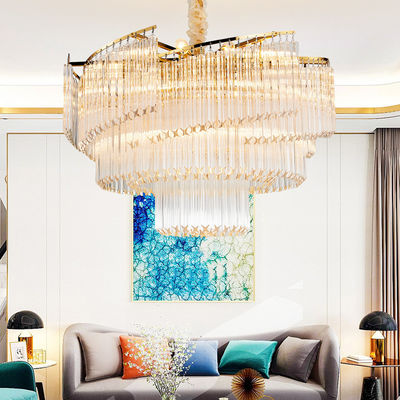 Diamond Cut E14 Chandelier Round Pendant Chandelier Lights Rustproof 100lm/W