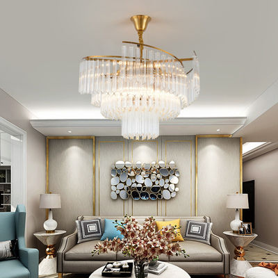 Diamond Cut E14 Chandelier Round Pendant Chandelier Lights Rustproof 100lm/W