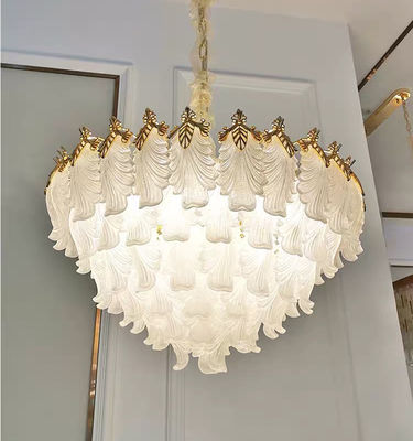 Villa Hotel Gold Crystal Chandelier Pendant Light L52*H33cm AC85V To 265V