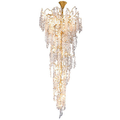 Big Huge Huge Custom Pendant Lights 9500lm Prefabricated Villa Luxury Pendant Ceiling Lights