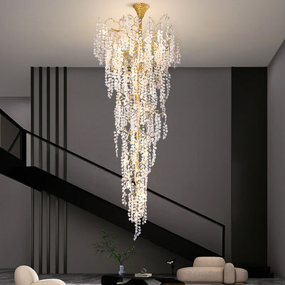 Big Huge Huge Custom Pendant Lights 9500lm Prefabricated Villa Luxury Pendant Ceiling Lights