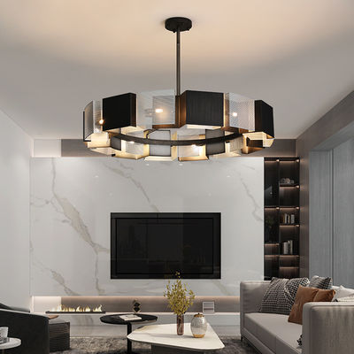 Black Sweep Silver Modern Decorative Lamps Hanging Light Fixtures Rustproof Anti Corrosion