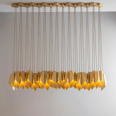E14 E12 Pendant Chandelier Lights Copper Bronze 54*3W D70*H32