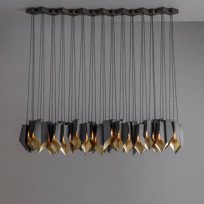 E14 E12 Pendant Chandelier Lights Copper Bronze 54*3W D70*H32