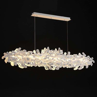 Modern Chromium Dining Table Pendant Chandelier Lights Rustproof Custom Size
