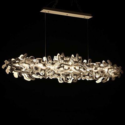 Modern Chromium Dining Table Pendant Chandelier Lights Rustproof Custom Size
