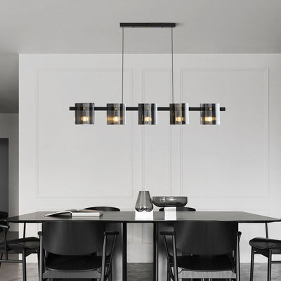 24in 40in Modern Decorative Ceiling Lights Copper Electroplated Minimalist Chandelier Lighting