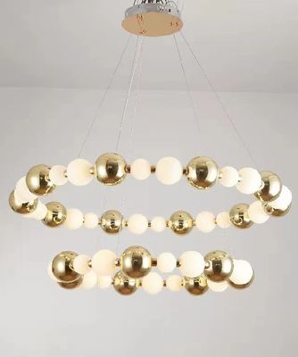 Postmodern Modern Circular Luxury Ring Led Chandelier Rustproof