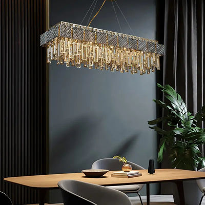 Anti Corrosion Smoked Glass Modern Crystal Chandelier AC110V- 240V