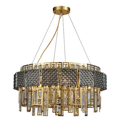 Anti Corrosion Smoked Glass Modern Crystal Chandelier AC110V- 240V
