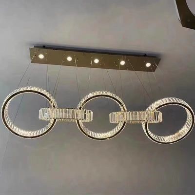 Ceiling Crystal Nimbus Ring Chandelier 99W LED High Bearing Capacity