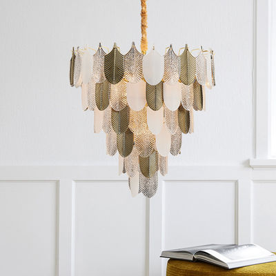 ODM Modern Electrophoresis Gold Glass Pendant Light