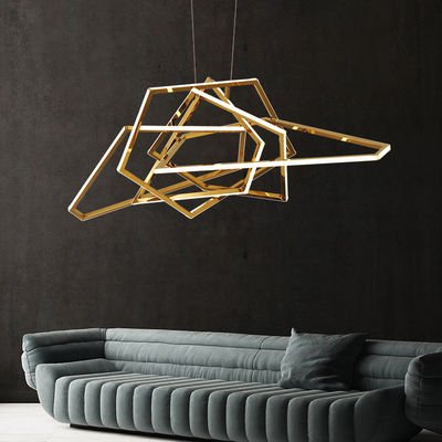 Titanium Color Remote Control LED Light Chandelier Modern ODM Anti Corrosion