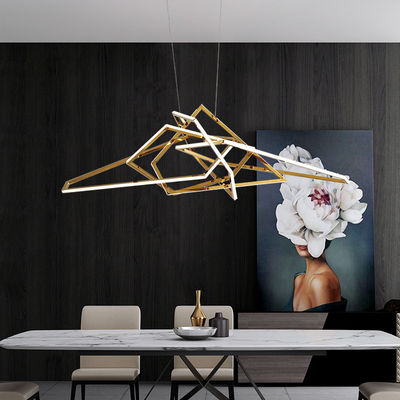 Titanium Color Remote Control LED Light Chandelier Modern ODM Anti Corrosion