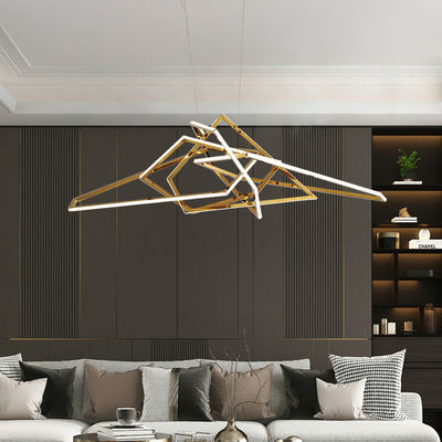 Titanium Color Remote Control LED Light Chandelier Modern ODM Anti Corrosion