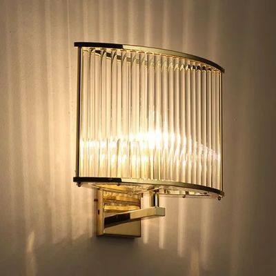 High Temperature Resistant Clear Glass Wall Sconces High Transmittance AC220V