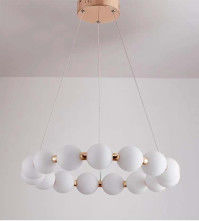 LED Energy Saving 	Glass Pendant Lamps  Dining Room Restaurant Chandelier 25-30M2