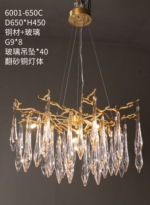Home Decor Pendant Lamp Living Room Bedroom Villa Lobby Chandelier Tree Branch Crystal Latest Design American Style Elegant LED
