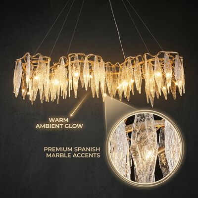 High-End Club Bespoke Pendant Chandelier Light Custom Bronze Crystal Hanging Fixture Lounge