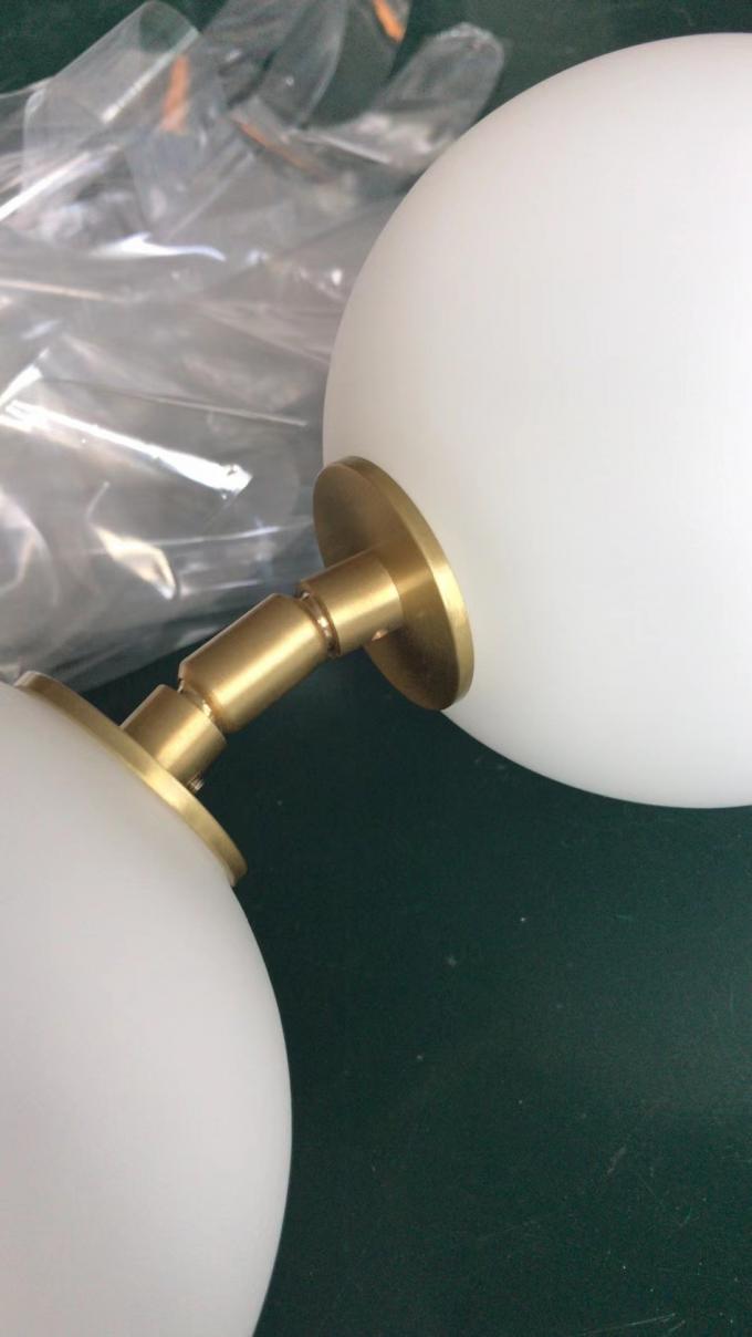 आधुनिक स्वर्ण झूमर गृह सजावट बेडरूम लिविंग रूम एलईडी अंगूठी ग्लास मोती लटकन दीपक 4