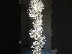 सिरेमिक जिन्कगो पत्ती लटकन झूमर रोशनी