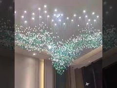 लॉबी क्रिस्टल गोल आकार कस्टम झूमर लटकन दीपक K9