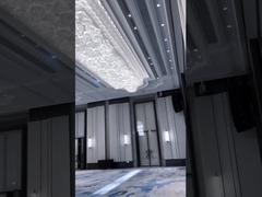 टाइटेनियम गोल्ड ग्लास झूमर क्रिस्टल लक्जरी लटकन रोशनी 6m2 से 25m2