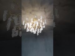 एक करीब से देखें: G9 पेटल पेंडेंट सीलिंग लाइट मल्टी साइज़ सिरेमिक फ्लावर पेंडेंट लाइट 85V से 265V