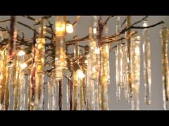 एक करीब से देखें: लिविंग रूम की सजावट के लिए सुरुचिपूर्ण आधुनिक उच्च CRI लक्जरी छत रोशनी फिक्स्चर