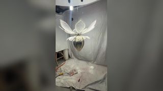 संगमरमर गोलार्ध दीवार लैंप मैट मोती सजावट होटल विला रेस्तरां पृष्ठभूमि चमकदार वॉटरमे