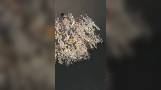 लक्जरी होटलों के लिए सुंदर सफेद मैगनोलिया झूमर