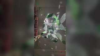 लक्जरी समकालीन कस्टम झूमर क्रिस्टल पाम लीफ झूमर