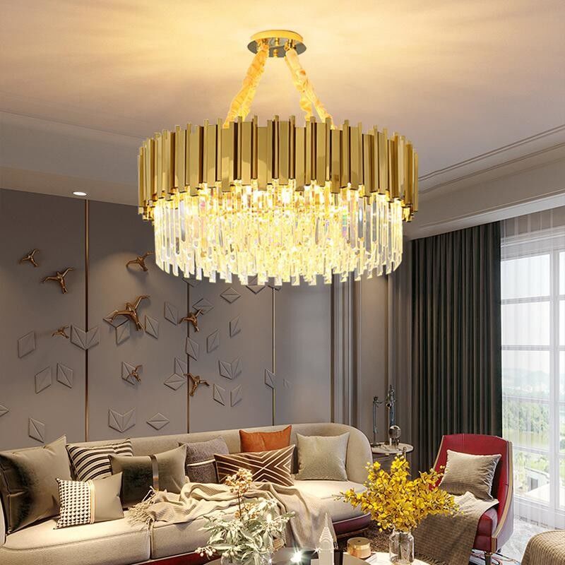 Wedding Decor Living Room Round Ceiling Chandelier Crystal Luster CCC ISO9001