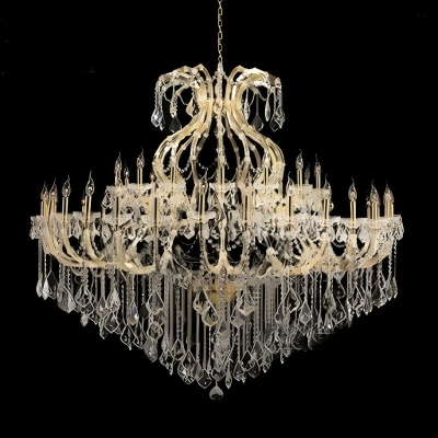 Modern Simple Crystal Candle Chandelier E14 LED Pendant For Living Room Bedroom Hotel Villa