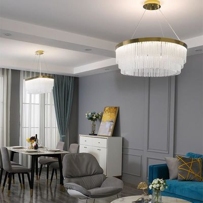 Modern Entryway Chandelier K9 Luxury Ceiling Lights Glass Shade Pendant Light Rustproof आधुनिक प्रवेश द्वार झूमर K9 लक्जरी छत रोशनी ग्लास छाया लटकन प्रकाश जंग प्रतिरोधी