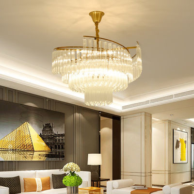 डायमंड कट E14 शैंडलियर राउंड पेंडेंट शैंडलियर लाइट्स रस्टप्रूफ 100lm/W