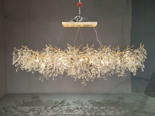 लिविंग रूम / बेडरूम धातु K9 क्रिस्टल झूमर 15m2 - 30m2 111V ~ 240V