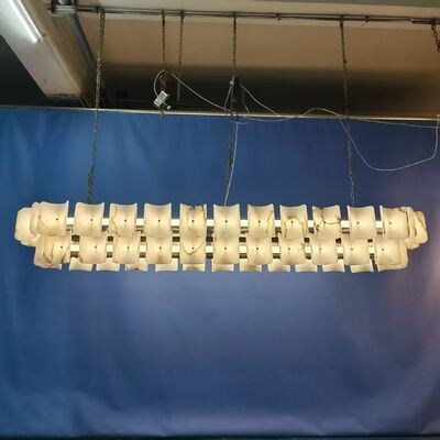 उच्च चमक होटल होम विला एलईडी लटकन दीपक अलबास्टर लटकन प्रकाश आधुनिक न्यूनतम शैली संगमरमर झूमर